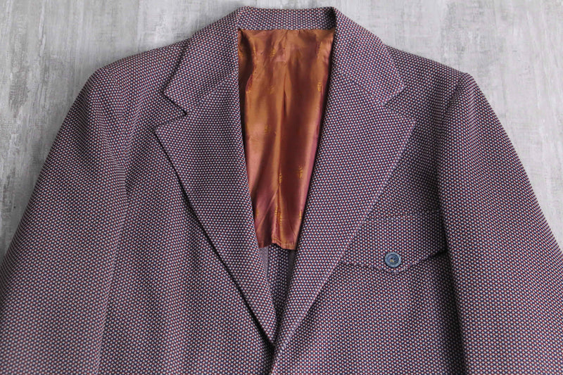 70’s mix color poly tailored jacket
