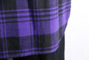 90's "GAP" purple check BD flannel shirt
