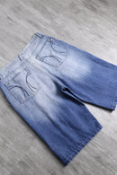 good aging denim short pants