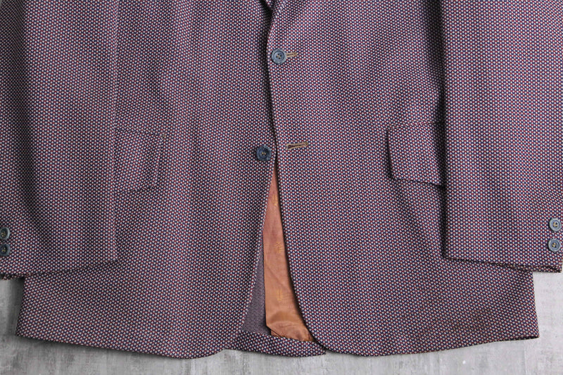 70’s mix color poly tailored jacket