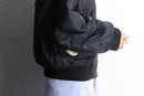 "Re:make" knit hoodie MA-1 flight jacket