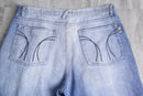 good aging denim short pants