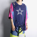''Re:make''multicolored boro Tee