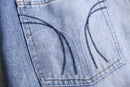 good aging denim short pants