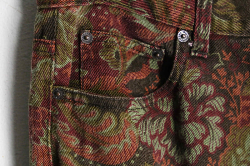 90’s “Bill Blass” botanical cotton pants