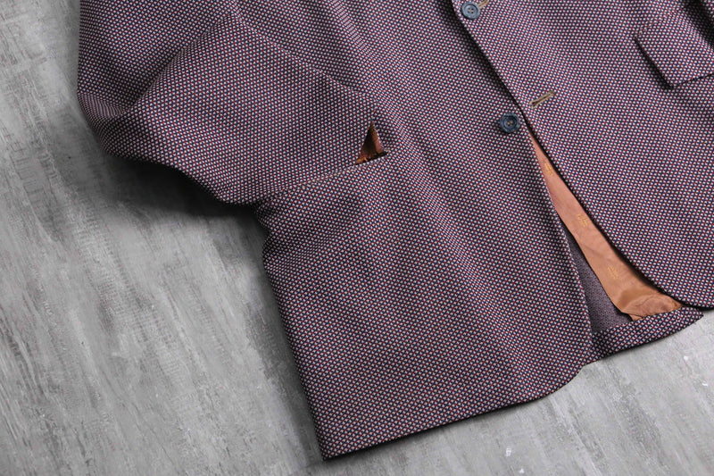 70’s mix color poly tailored jacket