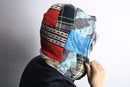 "Re:make" knit hoodie MA-1 flight jacket