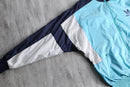 “adidas” pale blue nylon track jacket