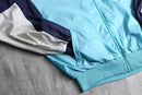 “adidas” pale blue nylon track jacket