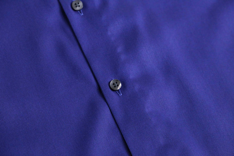 “Calvin Klein” shiny blue cotton dress shirt