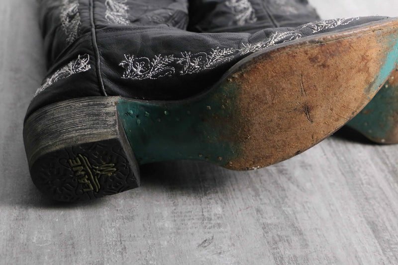 1990-00s LANE full emb western boots