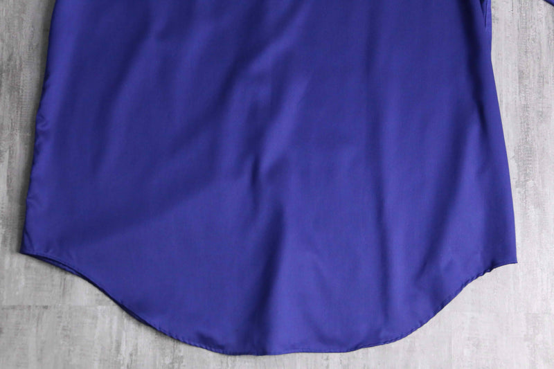 “Calvin Klein” shiny blue cotton dress shirt