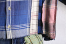 "Re:make" random check shirt hoodie