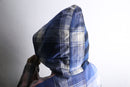 "Re:make" random check shirt hoodie