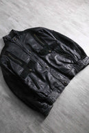 1980-90s suede combi leather blouson