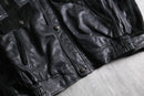 1980-90s suede combi leather blouson