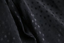 black polka dot pleated culotte shorts