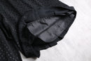 black polka dot pleated culotte shorts
