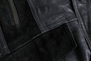 1980-90s suede combi leather blouson