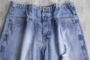 90's "MARITHÉ + FRANÇOIS GIRBAUD" damage denim shorts