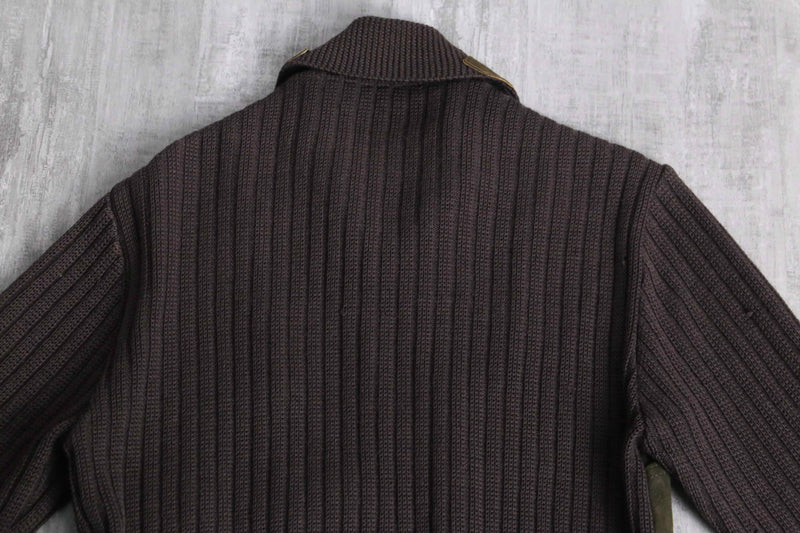 70’s leather × wool switch design jacket