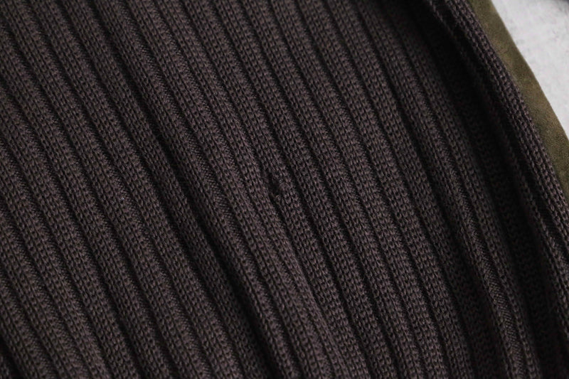 70’s leather × wool switch design jacket