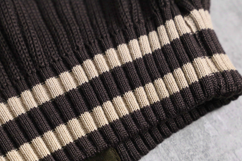 70’s leather × wool switch design jacket