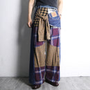 "Re:make" shirt docking wide denim｜リメイクシャツの古着（Re:Re:）