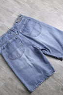 90's "MARITHÉ + FRANÇOIS GIRBAUD" damage denim shorts