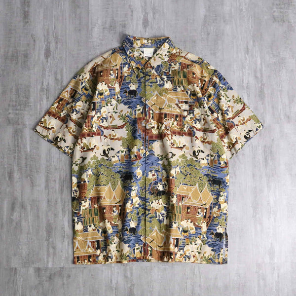 culture design rayon H/S shirt