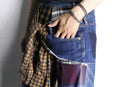 "Re:make" shirt docking wide denim｜リメイクシャツの古着 詳細5