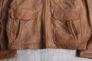 ”St. John’s Bay” brown real leather jacket