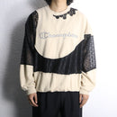 "Re:make" lace track docking pullover