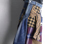 "Re:make" shirt docking wide denim｜リメイクシャツの古着 詳細7
