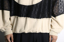 "Re:make" lace track docking pullover