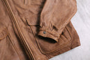 ”St. John’s Bay” brown real leather jacket