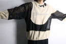 "Re:make" lace track docking pullover