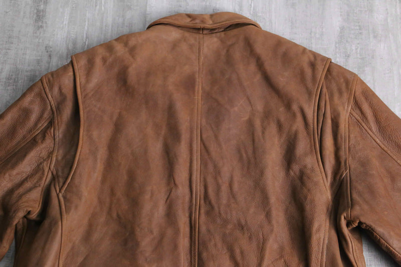 ”St. John’s Bay” brown real leather jacket