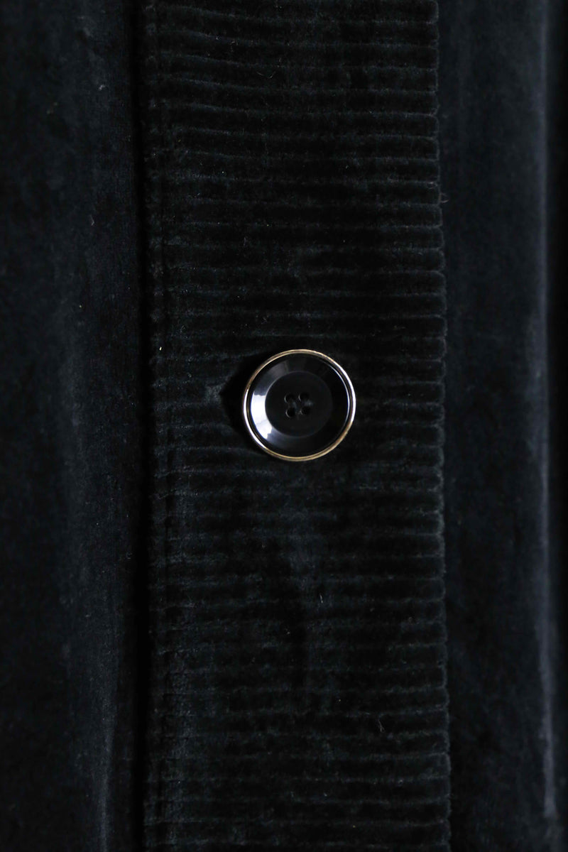 black velours high neck jacket