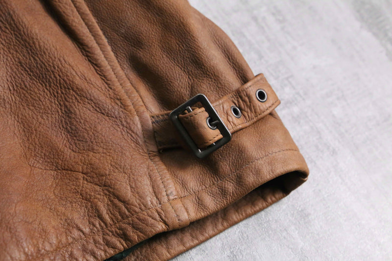 ”St. John’s Bay” brown real leather jacket