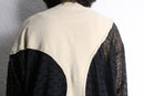 "Re:make" lace track docking pullover