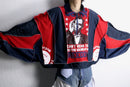 "Re:make" sweat docking loose size half zip pull over