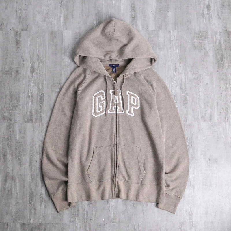 “GAP” melange brawn zip parka