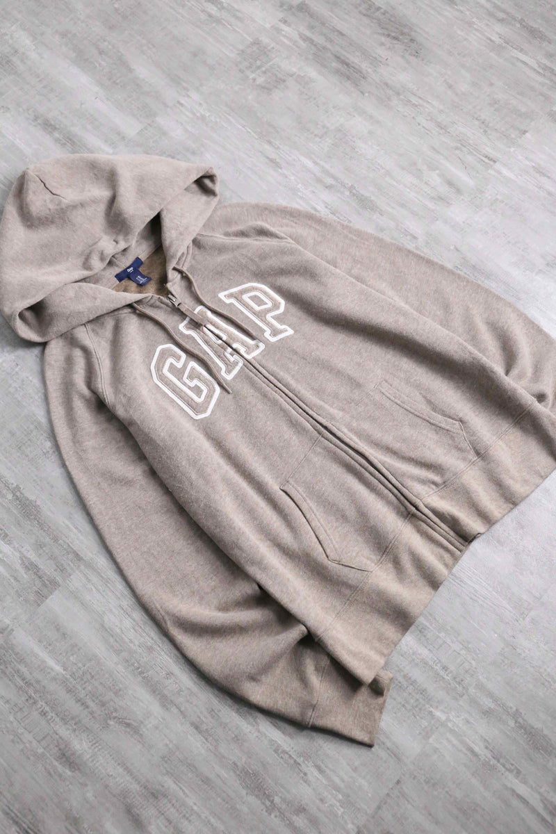 “GAP” melange brawn zip parka