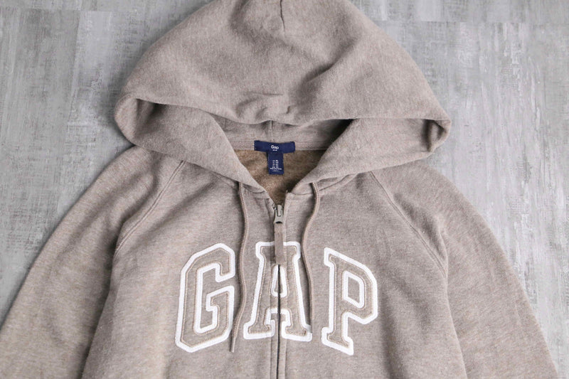 “GAP” melange brawn zip parka