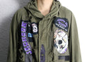 "Re:make" bolo design skull military coat