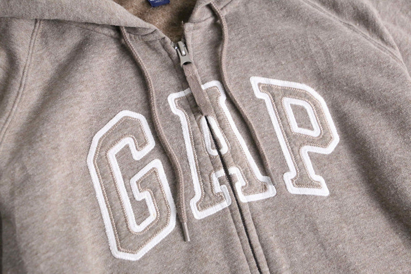 “GAP” melange brawn zip parka
