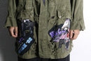 "Re:make" bolo design skull military coat
