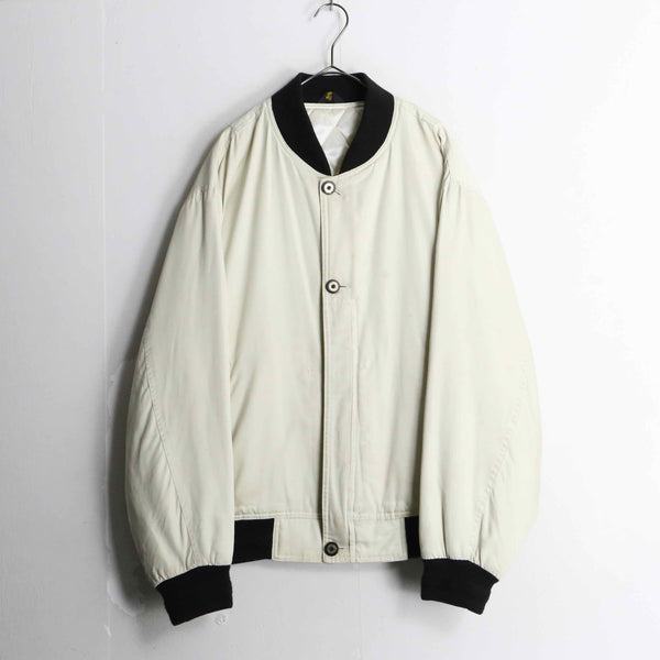 off white loose silhouette blouson