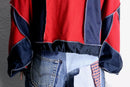 "Re:make" sweat docking loose size half zip pull over